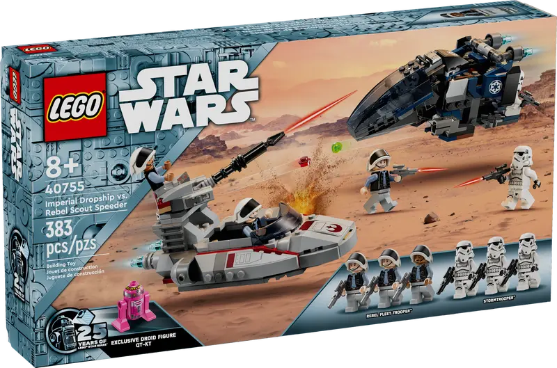 Lego Star Wars Imperial Dropship vs. Rebel Scout Speeder set 40755